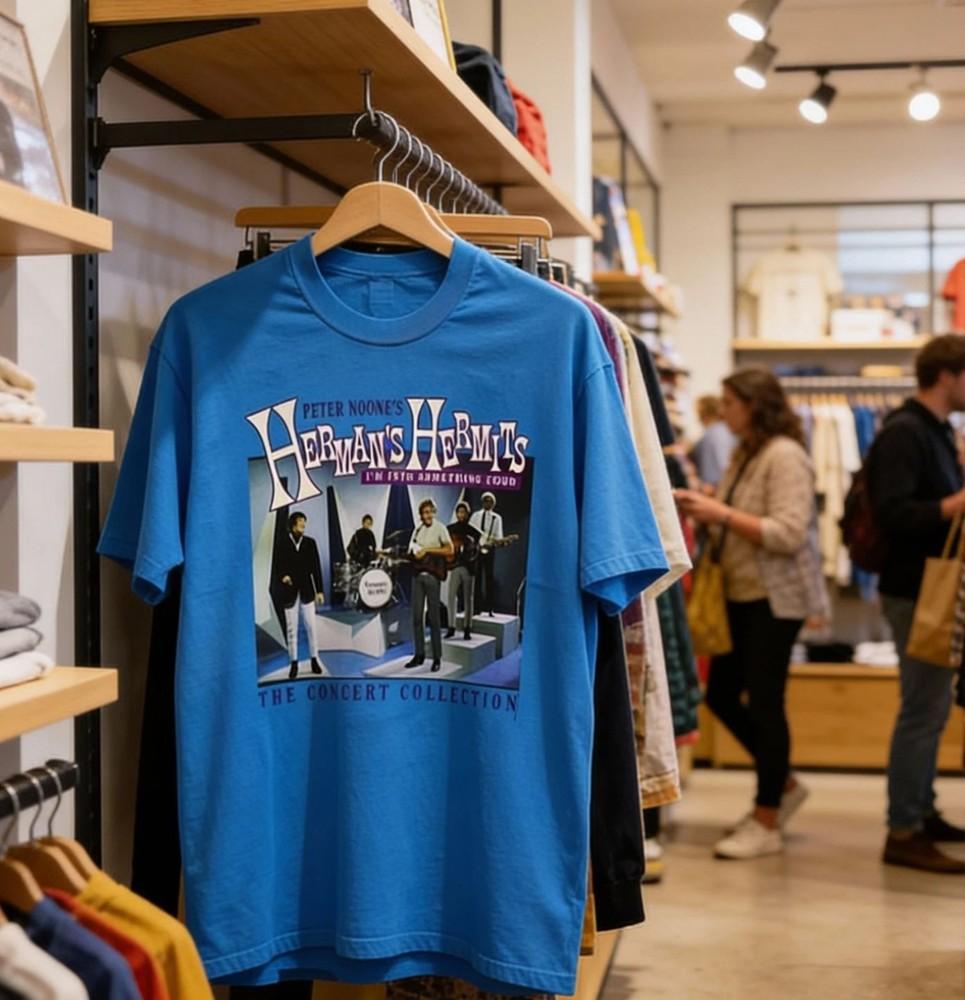 

Herman039s Hermits Band I039m Into Something Cotton T Shirt Size S5XL NWT Unisex T-Shirt XXXL