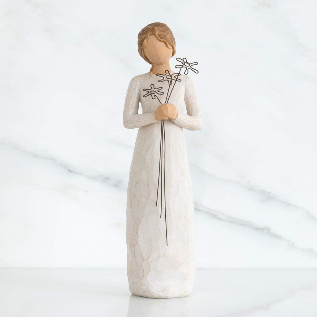 Grateful Willow Tree Statue - Gratitude Birthday Gift for Women, Natural Ornament, Figurine, Sculpture [Parallel Import]