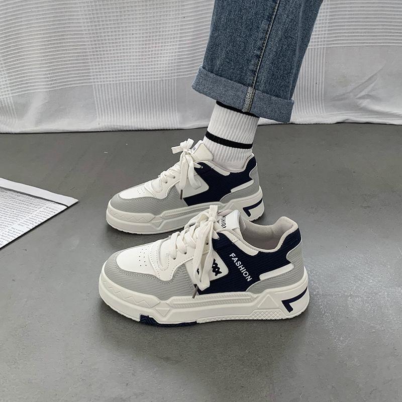 

Белые туфли на платформе, детская осенняя новинка, универсальная студенческая спортивная обувь Niche Ins 40 синий