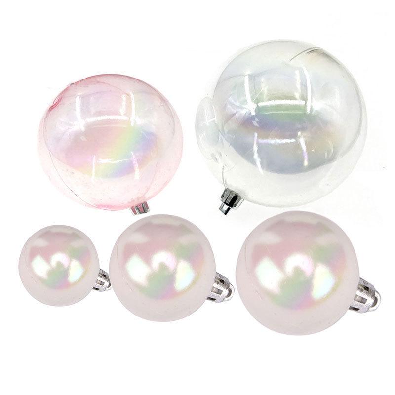 Gold, Silver, and Iridescent Ball Cake Toppers - Baking, Birthday, Dessert Decoration Set