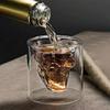 Sklenice na pití s lebkou 25/75/150/250ml Křišťálově čisté Kreativní Designérské Party Bar Vodka Pivo Sklenice Jedinečný Novinkový Dárek