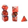 Star Shine Glitter Sparkles Polyhedral Dice Set D4 D6 D8 D10 D% D12 D20 for TRPG/DND Game 7pcs/set Dice Family Party Board Games