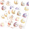 Set of 90Pcs Eid Mubarak Sticker 40mm Decorative Wrapping Sticker for Journal Planner Packaging Party Decoration