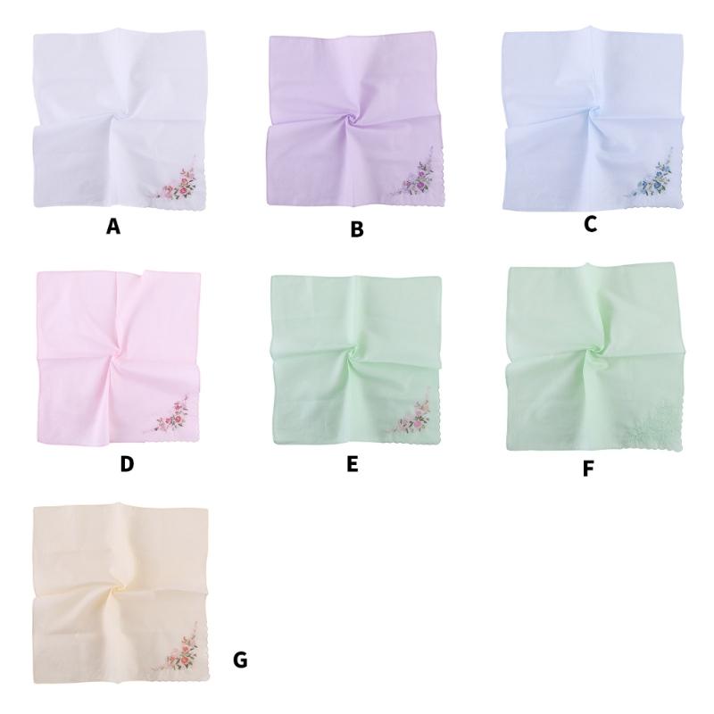 12 Stück Einfarbige Taschentücher Elegante Damen-Taschentücher Einstecktücher Kopftücher für Party-Schals