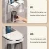 Wall Mounted Toothbrush Storage Organizer Magnetic ABS Toothbrush Holders No Punching Household Mouthwash Cup Dispenser
