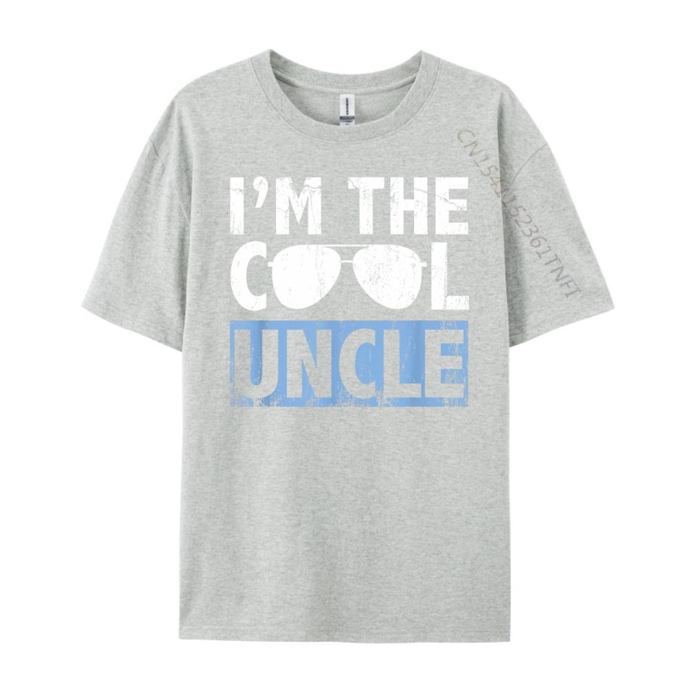 Im The Cool Uncle Shirt Gifts White T Shirt Men Streetwear