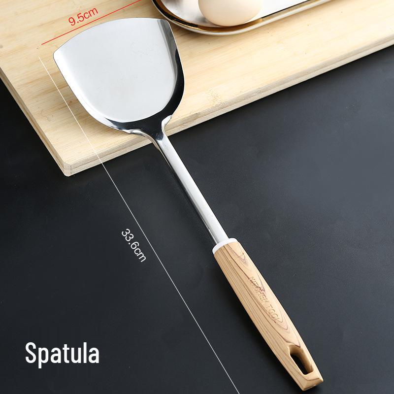 

Деревянная лопатка с длинной ручкой для приготовления пищи в посуде с антипригарным покрытием