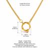 Pendentif Transfrontalier en Acier Inoxydable Or 18K: Série Personnalisée DIY pour Femmes