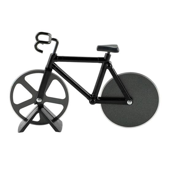 Novelty Bicycle Shape Pizza Cutter Dual-Wheel Slicer Kitchen Home Decor Tool