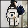 Large-capacity Schoolbag Male Junior High School Students Backpack Female 2024 New Casual Light Burden Reduction Computer Bag