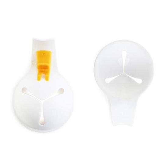 Egg Yolk Separator BPA-Free Plastic Egg White Filter with Ergonomic Handle Easy Clean Baking Gadget for Cakes Muffins Meringues Custards