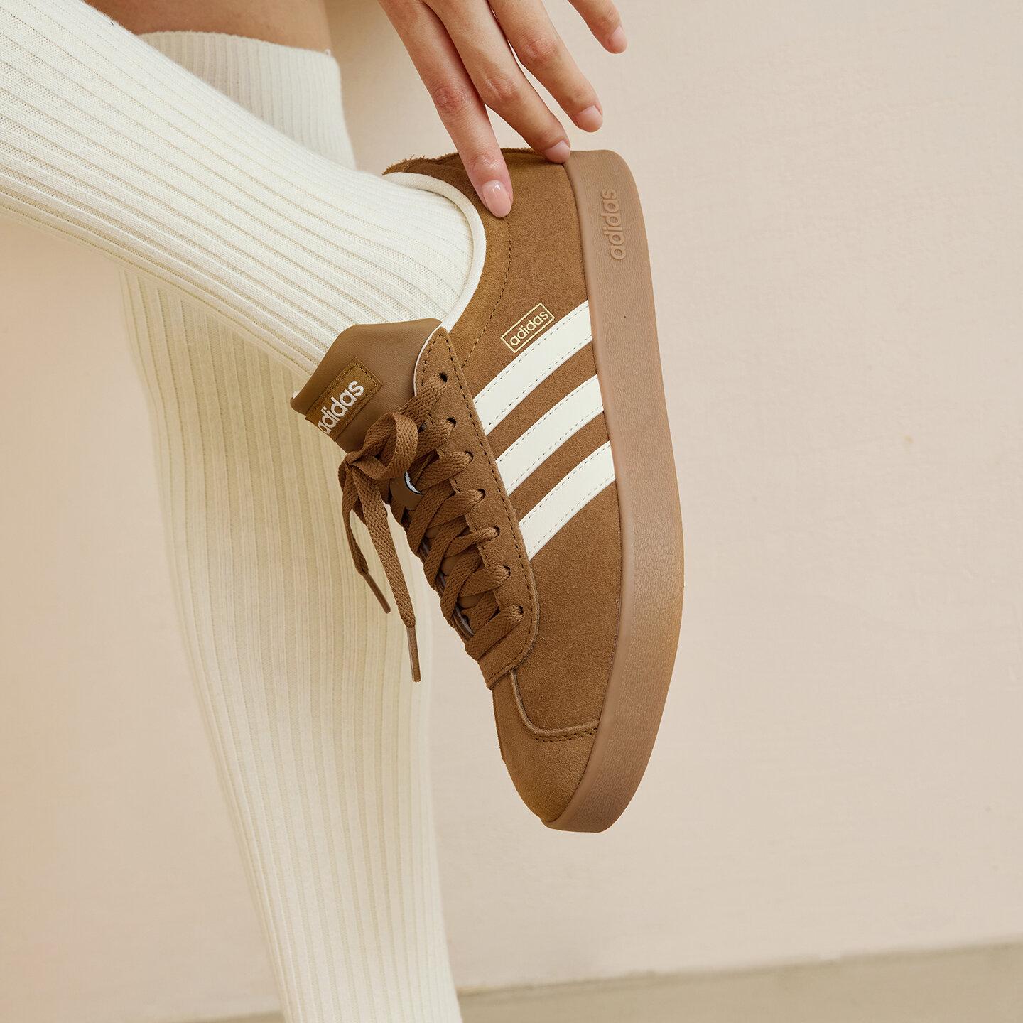 Adidas Vl Court Classic Low top German Army Trainers Unisex Brown 40