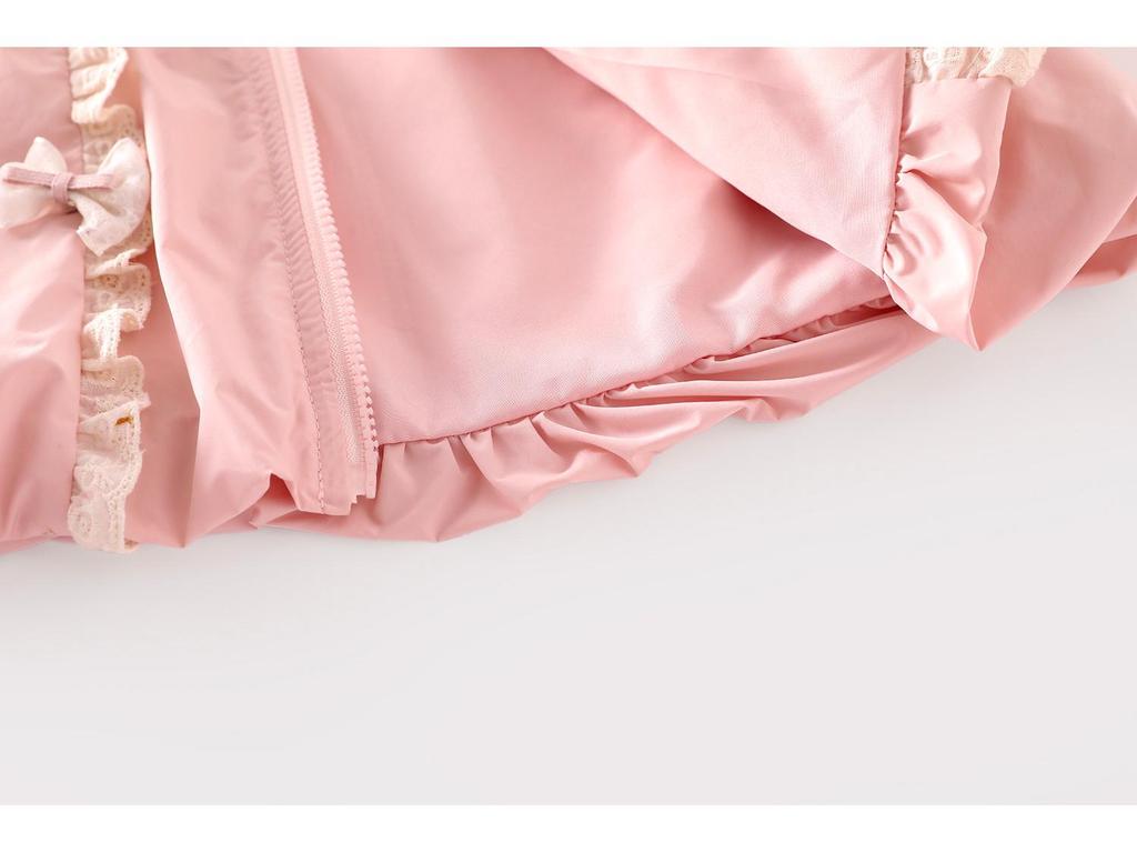 Girls' Color Block Bow Jacket - Autumn 2025 Korean Fashion Trend