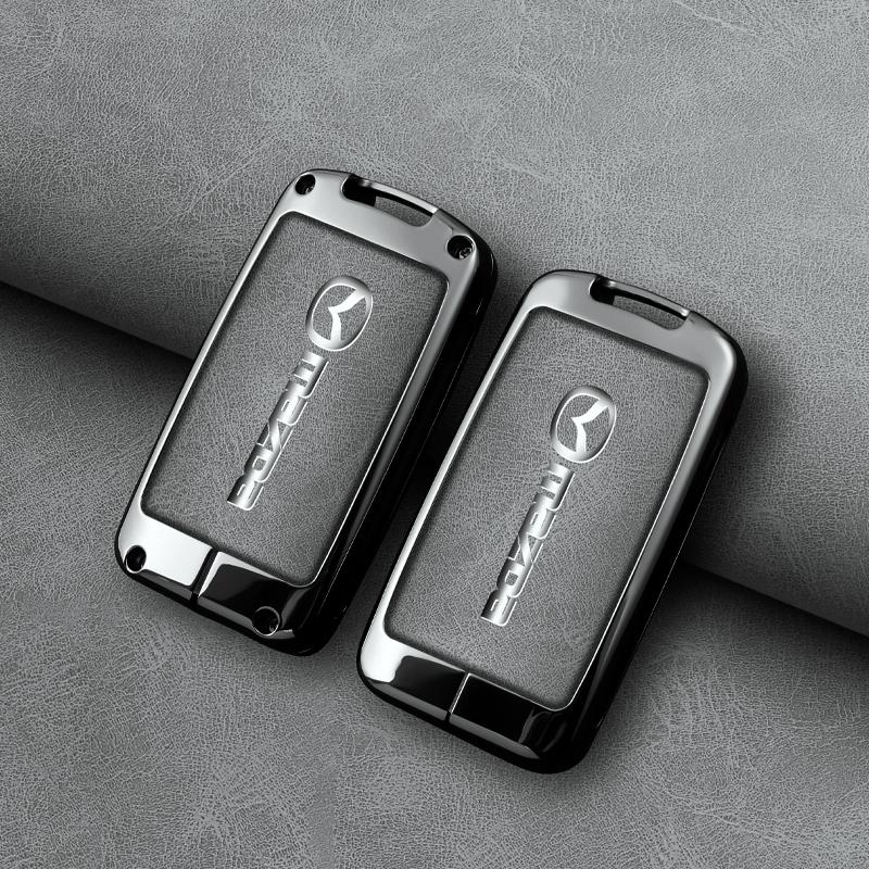 Zinc Alloy Car Remote Key Case Cover Shell Fob For Mazda 3 Alexa CX30 CX-4 CX5 CX-5 D CX8 CX-8 CX-30 CX9 CX-9 Keychain Accessories