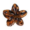 2024 Women's French Retro Leopard Frangipani Claw Clip for Versatile Updo