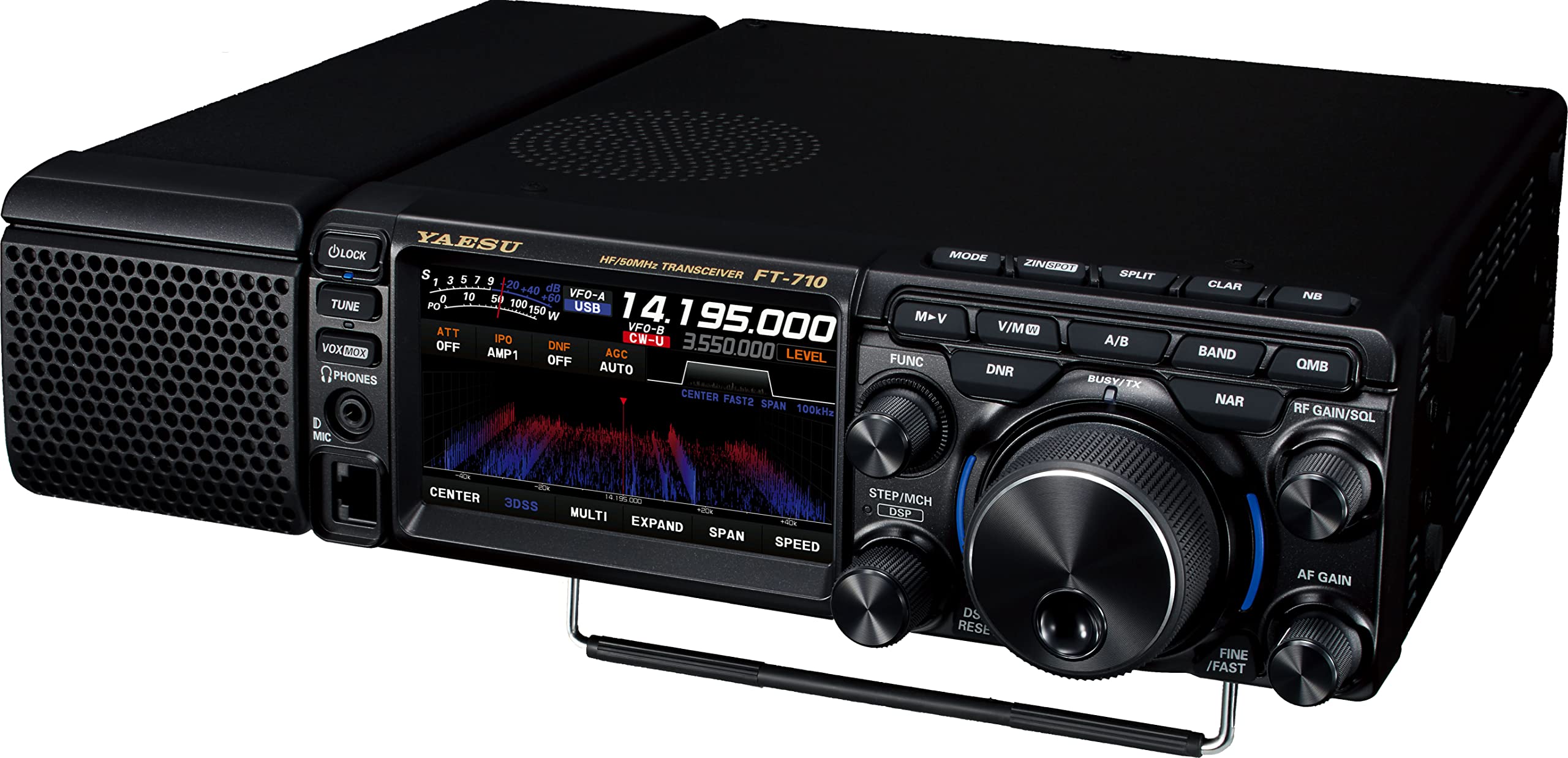 

Трансивер Yaesu Musen AESS діапазон SDR 100 Вт (ЯЕСУ) FT-710 HF/50MHz чорний