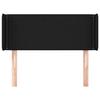 VidaXL Headboard with Ears Black 93x16x78-88 Cm Fabric3118612