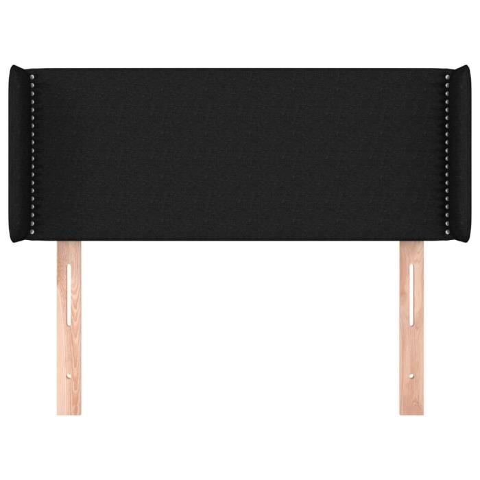 VidaXL Headboard with Ears Black 93x16x78-88 Cm Fabric3118612