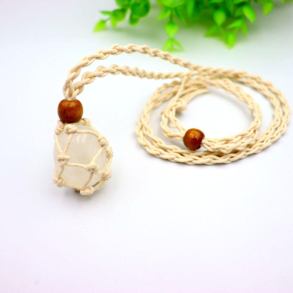 Hand-woven Crystal Necklace Holder DIY Braided Necklace Cord Necklace Cord  Bracelet