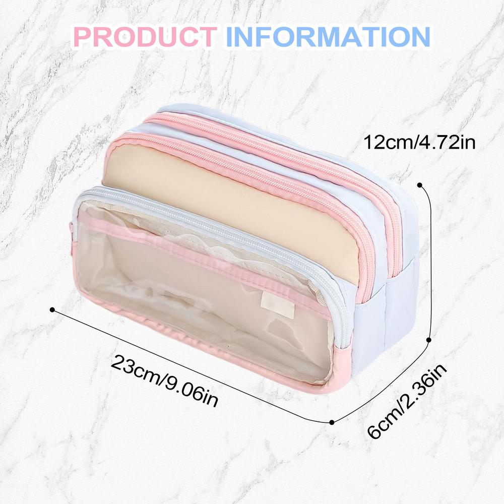 

Pencil Case Large Capacity Pencil Pouch Handheld Pen Bag Portable Multifunctional Student Stationery Storage Bag for School разноцветный