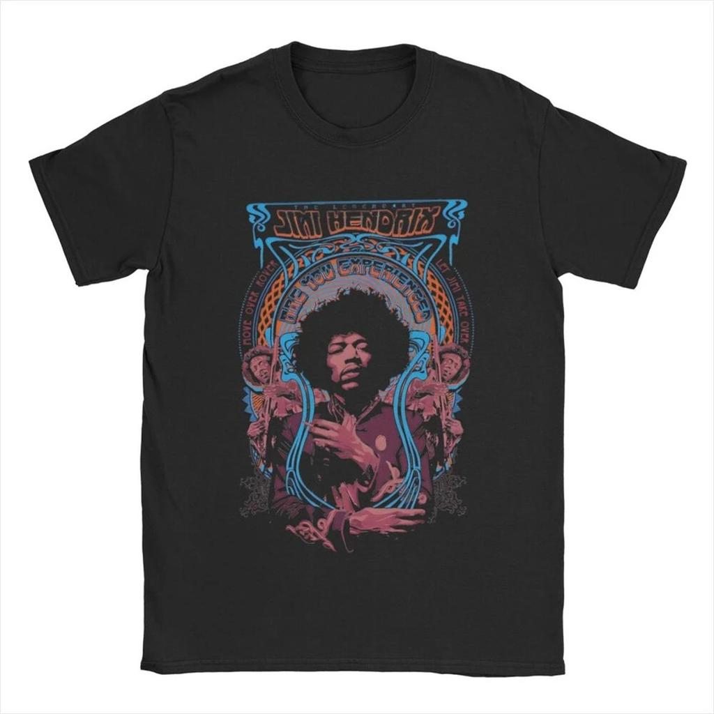 Jimi Hendrix 2026 New Bestseller Mens 100Cotton Y2k Rock Album Graphic Hawaiian Luxury Hiphop Style Shirt Women Summer Tshirt