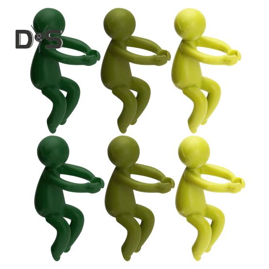 1 Pc/6 Pcs Plant Support Waterproof Plant Propagation Buddy Mini Man Plant Holder for Cut Flowers Sprouts Plant Nurturing