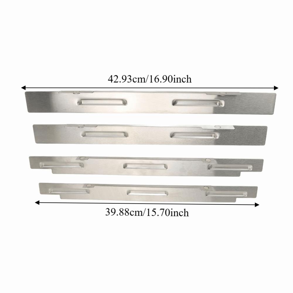 4 Pcs Stable Combustion Stainless Steel Wind Guard Wind Guard Shield Flat Top Griddle