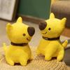 20CM Cartoon Cute Yellow Puppy Dog Plush Toys for Girls Gifts Stuffed Dog Doll Ragdoll Bag Ornament  Room Decor Birthday Gift