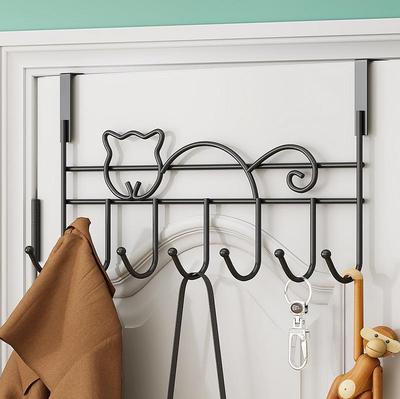 Perchero para colgar sobre la puerta - Montaje en pared sin clavos para dormitorio o habitación compartida