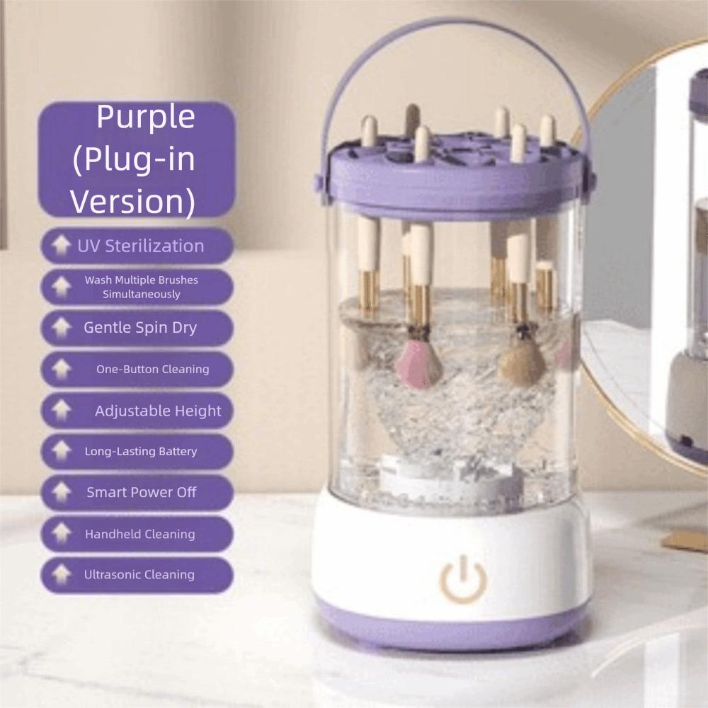 

USB Электрическая Автоматическая Сушилка-Очиститель Щетка для Чистки Мойка Косметическая Кисть Purple Plug in