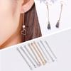 Double-Hole Rod Cylindrical Ear Post DIY Jewelry Accessories: Simple Handmade Earrings Pendants