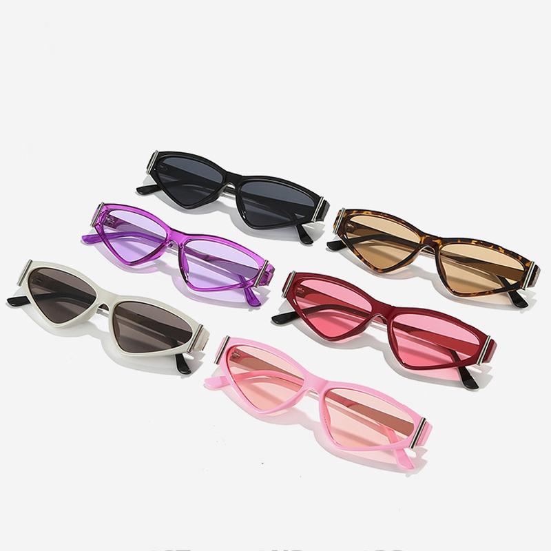  New Ins Popular Fashion Cat Eye Women Sunglasses Shades UV400 Retro Candy Color Men Sun Glasses