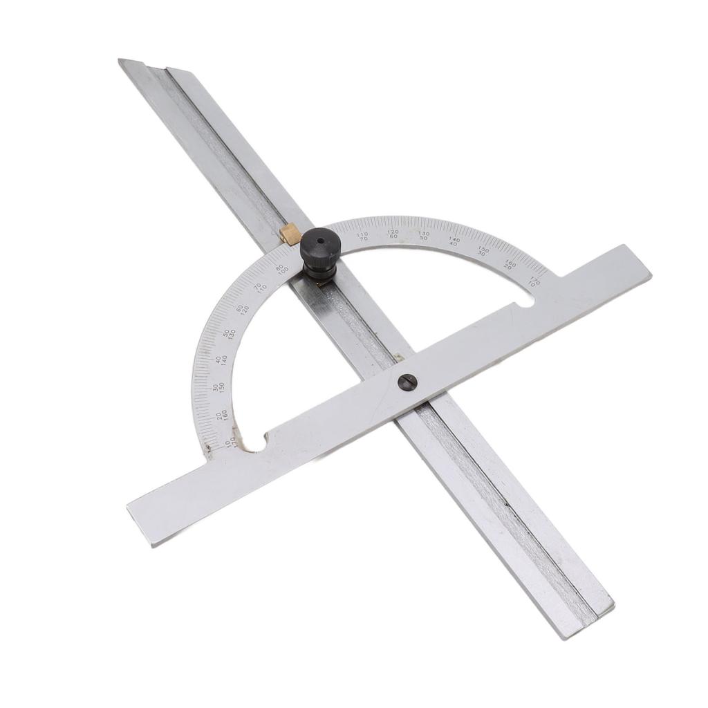 Woodworking Protractor Carbon Steel High Accuracy Easy Read Portable Adjustable Angle Ruler 150 X