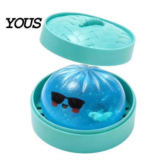 Dumpling Squeeze Toy Halloween Stress Relief Toy, Pumpkin Ghost Steamed Bun Adult Ball Sensory Fidget Party Favors TPR
