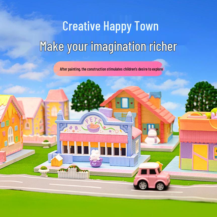 DIY Children's Gypsum Cabin Painting & Assembly Set