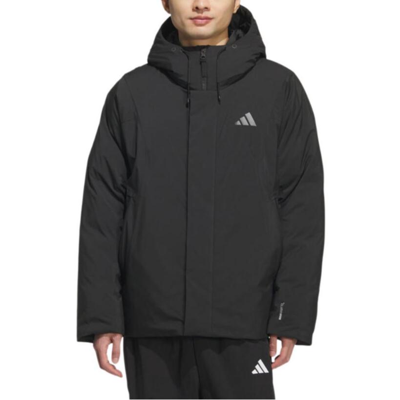 Adidas Hooded Zipper Logo Down Jacket Men Outerwear KC2509