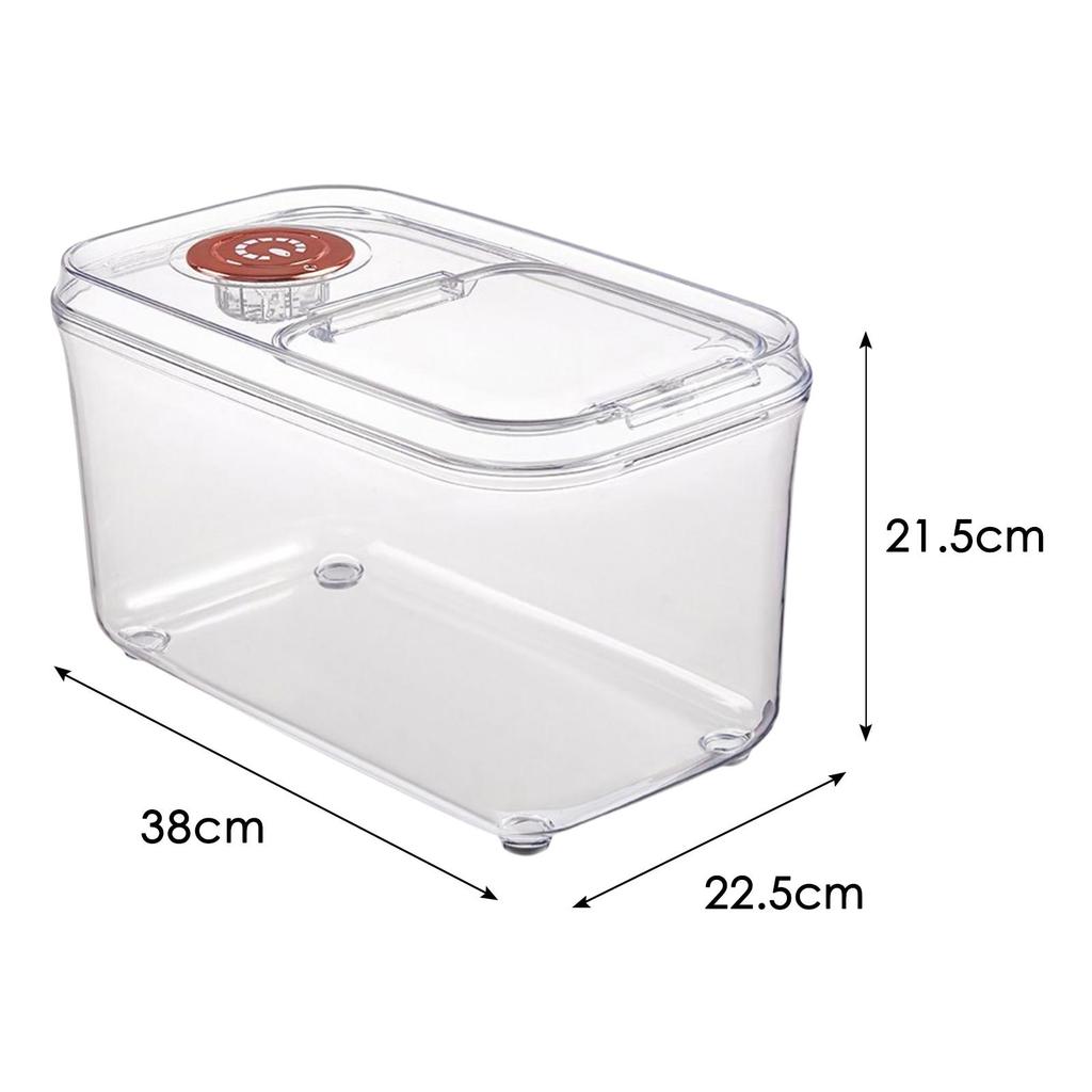 Rice Storage Container Pet Dog Food with Measuring Cup Sealed Box Organization for Dry
