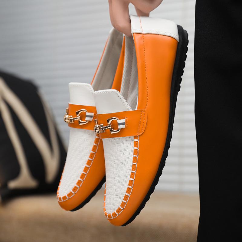 Frühlingsgesellschaft Mann Freizeitschuhe trendige Schuhe Doudou Schuhe Herren Faulenzer Schuhe bedecken Füße ein Pedal Herrenschuhe Außenhandel Übergröße