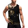 Erkek Yaz Sörf Plaj Tank Top Büyük Boy Rahat Nefes Kolsuz Üst Gevşek Baskı Tank Top Erkek Gömlek