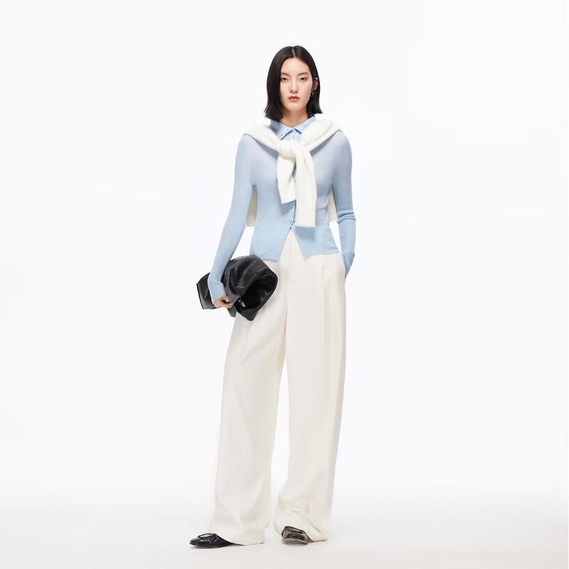 VEROMODA Women's Lapel Button-Front Knit Top