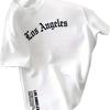 T-shirt Unisex Estiva 2025 con Stampa Lettere a Maniche Corte