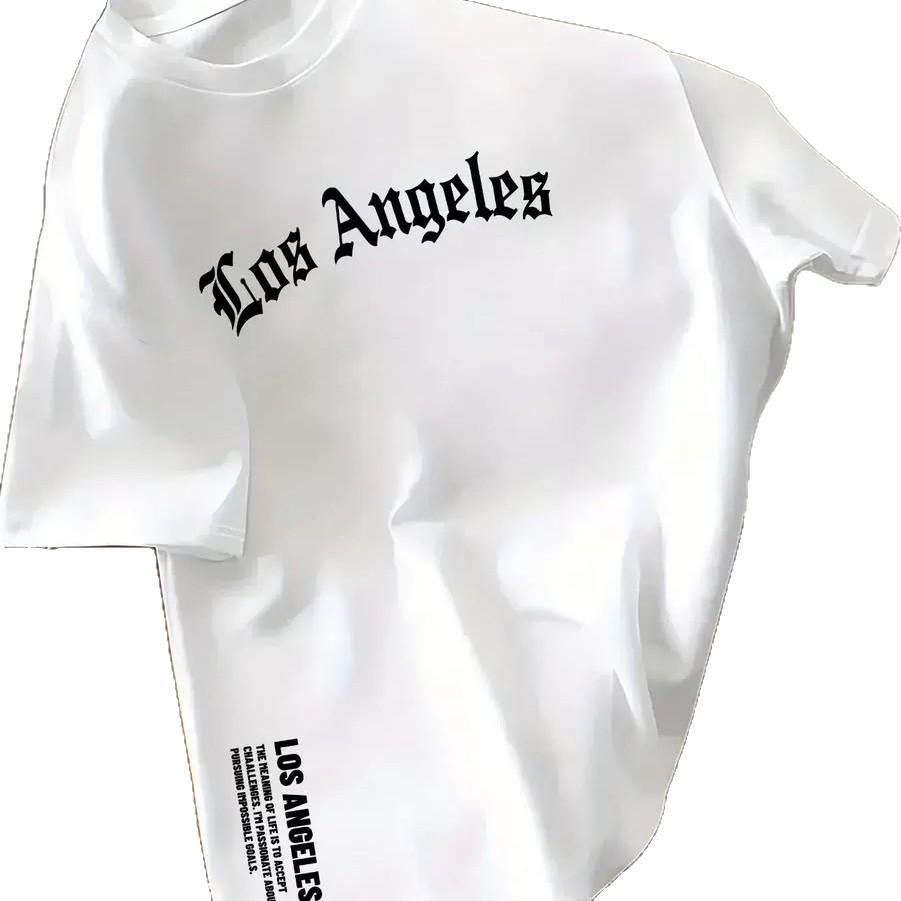 T-shirt Unisex Estiva 2025 con Stampa Lettere a Maniche Corte