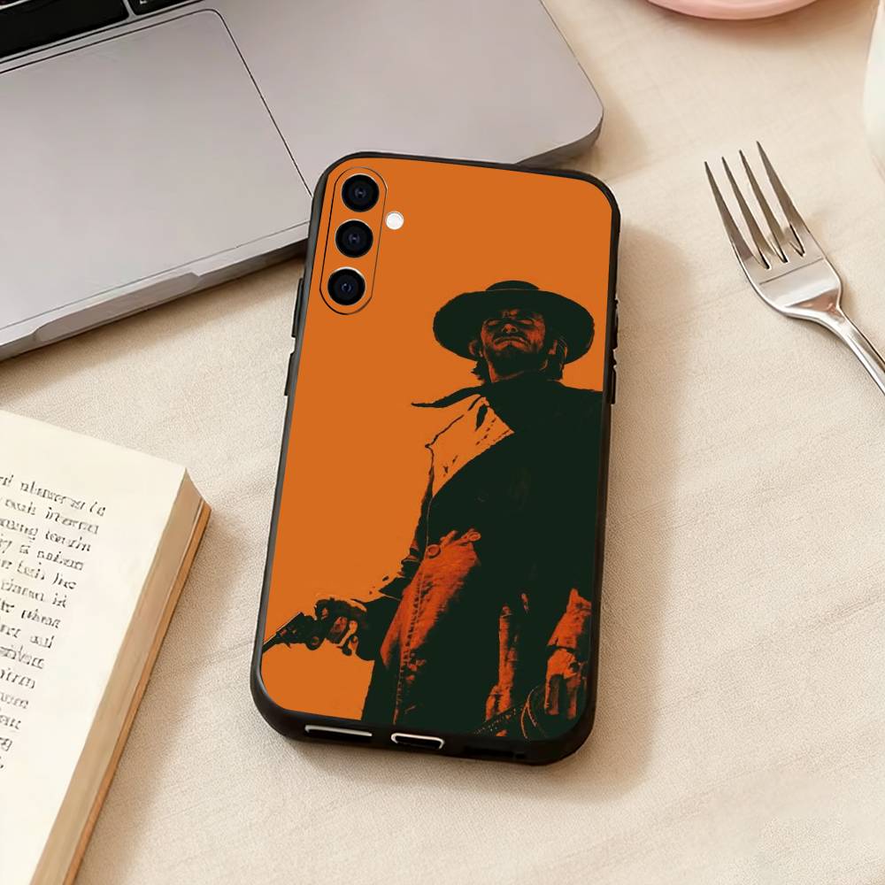 Clint Eastwood Graphic-c Phone Case Black Silicone Soft For Samsung Galaxy A73,A72,A71,A70,A53,A52,A51