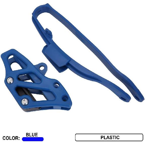 JFG RACING Motorcycle Chain Guard Guide Protector + Chain Slider for WR 250F/450F, YZ 125/125X, 250/250X/250F/250FX, 450F/450FX Dirt Bike, Blue