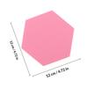 12Pcs Felt Hexagon Wall Memo Board Self-Adhesive Decorative Bulletin Board for Office Home Classroom Notes Display