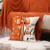 Autumn Pumpkin Throw Pillow Covers With Digital Printing Of Short Plush Fabric Car-Shaped Sofa Cushion For Office Home Decor