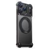 Apple 17 Pro Max Metal Aroma Magnetic Phone Case with 360° Rotating Bracket for iPhone 16