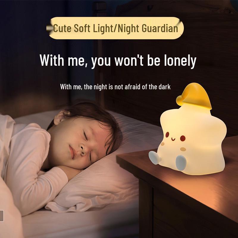 Rechargeable Star Silicone Night Light for Kids - Perfect Birthday Gift for Girls