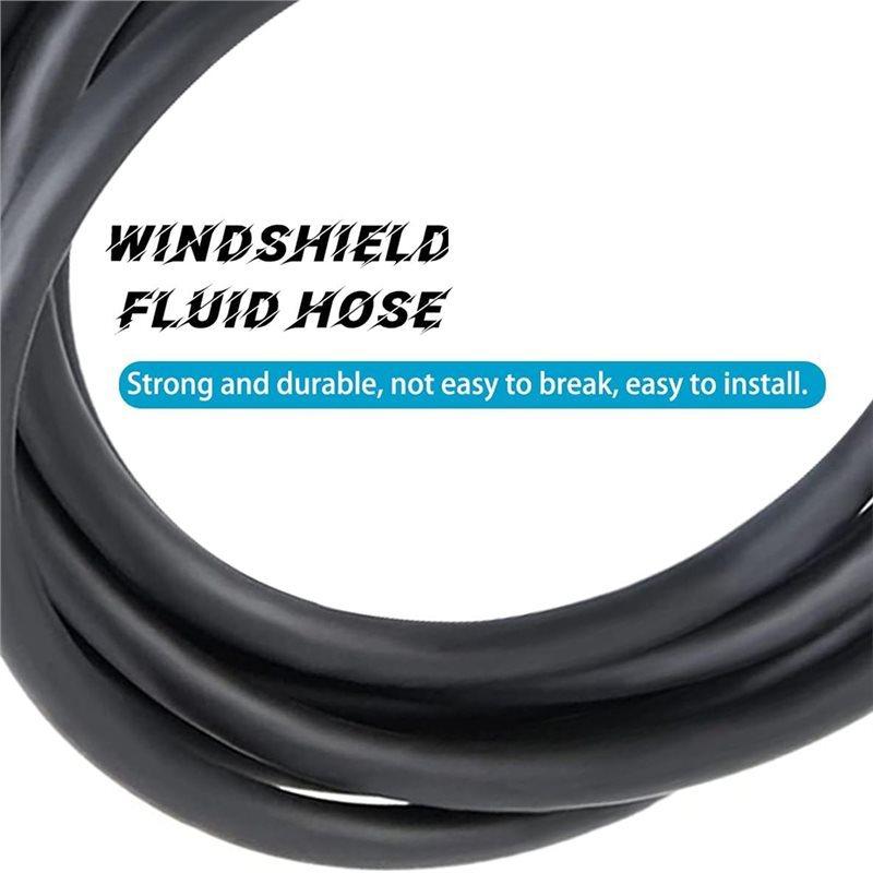 Washer Hose Kit 22Pcs, 4M Hose, 6 Connectors, 2 Fan Nozzles