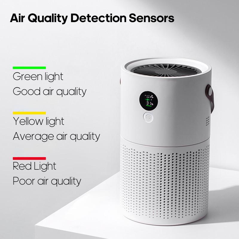 37W Household HEPA Air Purifier Wireless Portable Activated Carbon Air Cleaner Desktop PM2.5 Dust Formaldehyde Adsorption Equipment